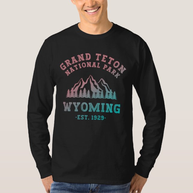 Grand Teton Nationalpark Wyoming USA Gradient T-Shirt (Vorderseite)