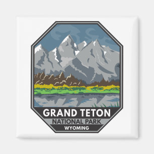Grand Teton Nationalpark Wyoming Vintag Magnet