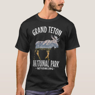 Grand Teton Nationalpark Wyoming Vintag Retro Su T-Shirt