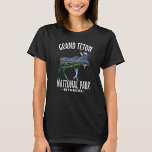 Grand Teton Nationalpark Wyoming Vintag Retro Su T-Shirt