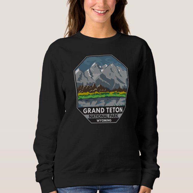 Grand Teton Nationalpark Wyoming Vintag Sweatshirt (Vorderseite)