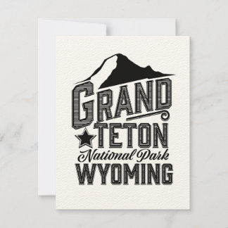Grand Teton Nationalpark, Wyoming Vintage Poster