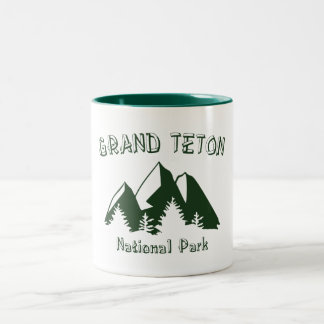 Grand Teton Nationalpark Zweifarbige Tasse