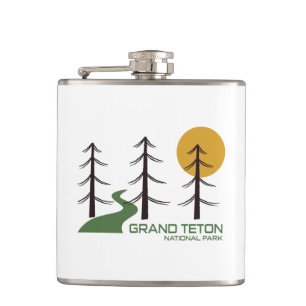 Grand Teton Nationalparkplatz Flachmann