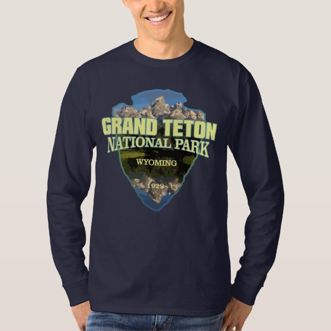 Grand Teton NP (Pfeilspitzen) T-Shirt (Vorderseite)