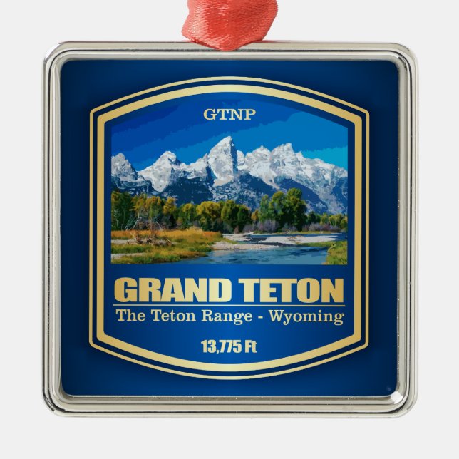 Grand Teton (PF) Ornament Aus Metall (Vorne)