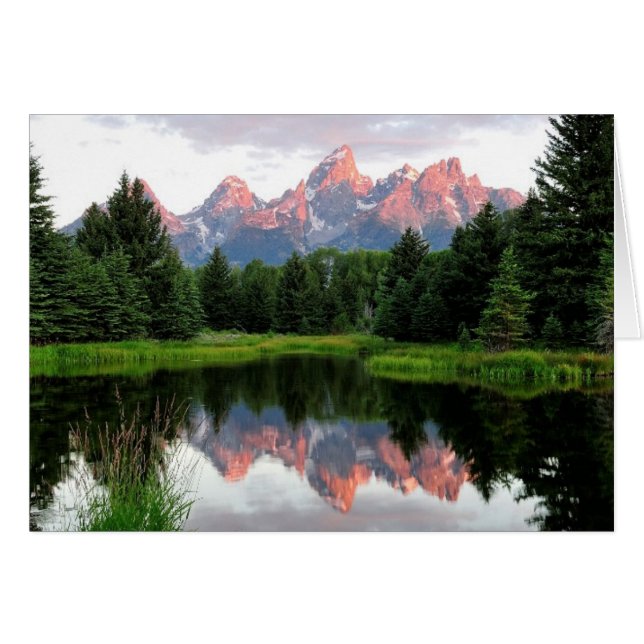 Grand Teton Reflections Over the Beaver Pond (Vorderseite (Horizontal))
