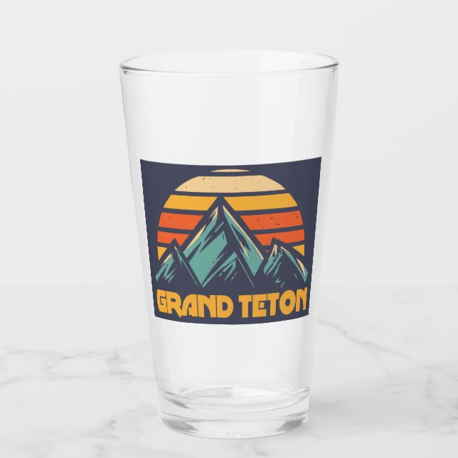 Grand Teton Retro Türkis Glas (Vorderseite)
