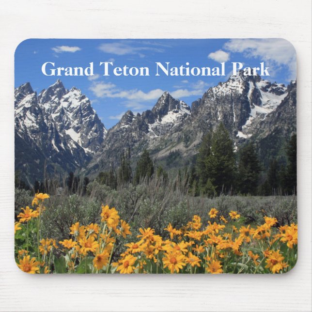 Grand Teton Springtime Souvenir Foto Mousepad (Vorne)