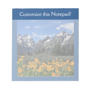 Grand Teton Springtime Souvenir Foto Notizblock
