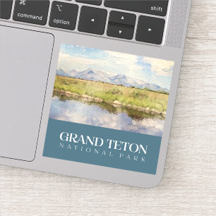 Grand Teton Sticker, Nationalpark Decal Aufkleber