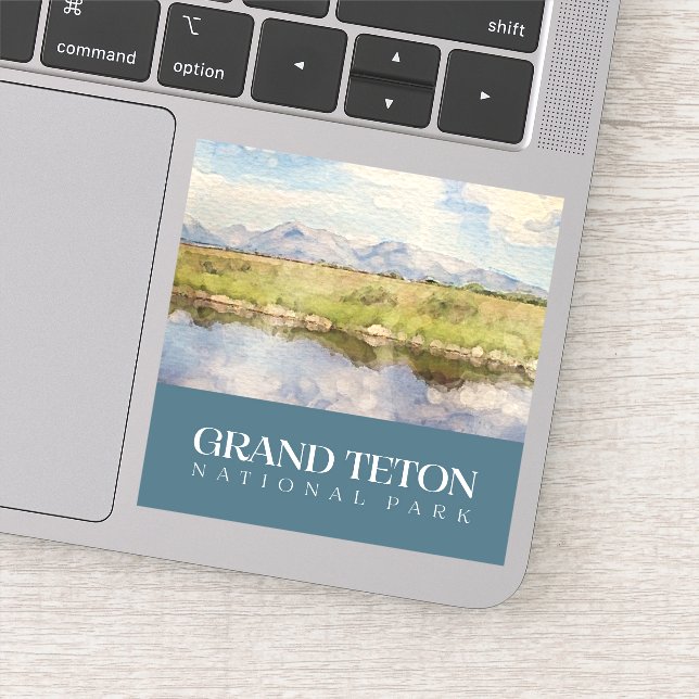 Grand Teton Sticker, Nationalpark Decal Aufkleber (Detail)