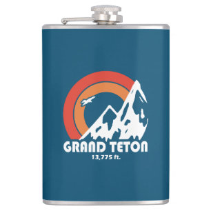 Grand Teton Sun Eagle Flachmann