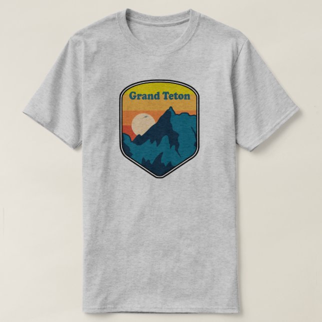 Grand Teton Wyoming Sunrise T-Shirt (Design vorne)