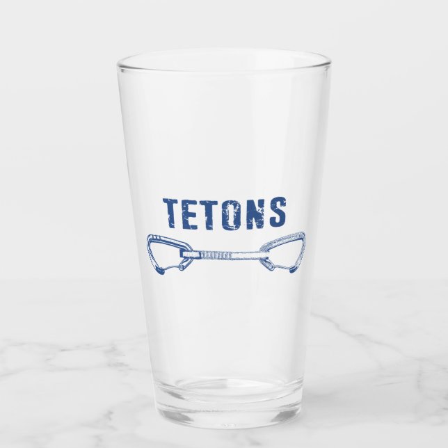 Grand Tetons Klettern Quickziehung Glas (Vorderseite)