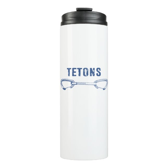 Grand Tetons Klettern Quickziehung Thermosbecher (Vorderseite)