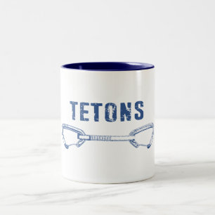 Grand Tetons Klettern Quickziehung Zweifarbige Tasse