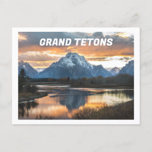 Grand Tetons Mountains Jackson Wyoming Postkarte