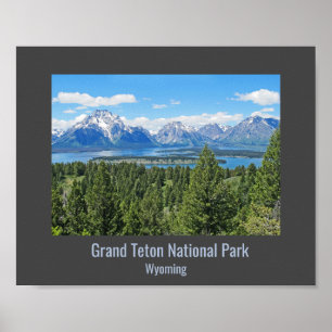 Grand Tetons Nationalpark Design Landschaftsgestal Poster