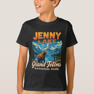 Grand Tetons Nationalpark Jenny Lake Vintage Reise T-Shirt