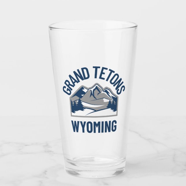 Grand Tetons Wyoming Glas (Vorderseite)