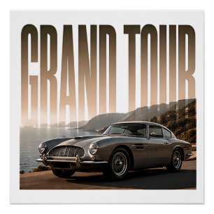 Grand Tour Luxus-Fahr-Redaktionsgrafikdesign Poster