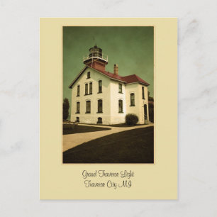 Grand Traverse Light Postkarte