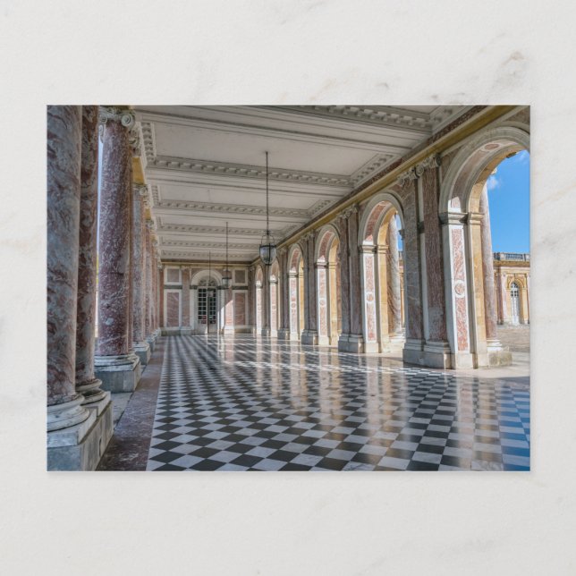 Grand Trianon Peristyle im Schloss Versailles Postkarte (Vorderseite)