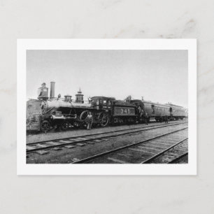 Grand Trunk Lokomotive 345 - Vintage Postkarte