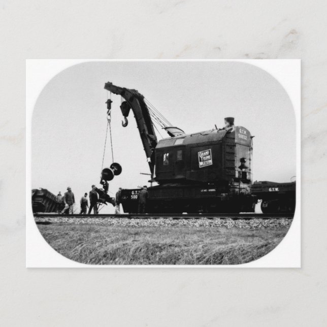 Grand Trunk Western Crane # 50032 Postkarte (Vorderseite)