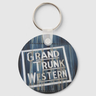 Grand Trunk Western Eisenbahn Dampfbad Motor Schlüsselanhänger
