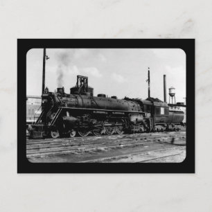 Grand Trunk Western (G.T.W.) Dampflokomotive #6323 Postkarte
