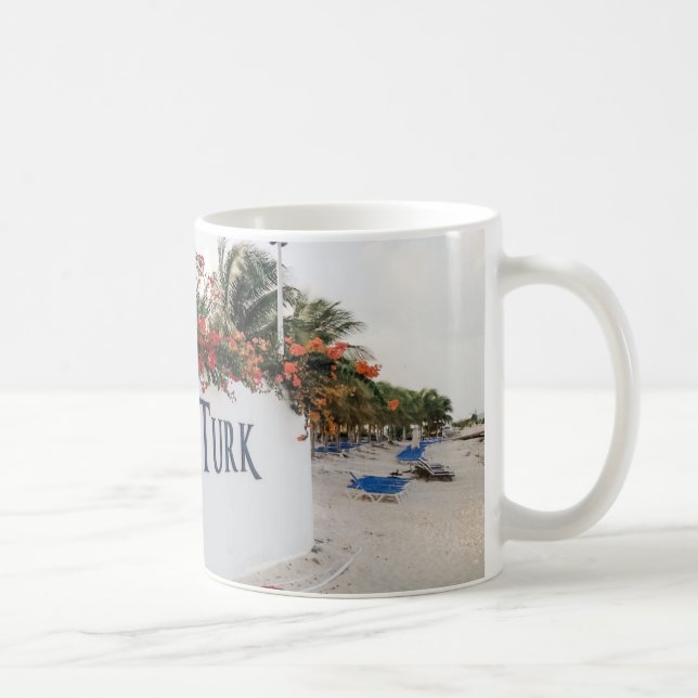Grand Turk Beach Szene Kaffeetasse (Rechts)