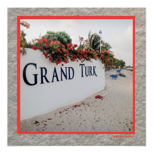 Grand Turk Beach Szene Poster (Vorderseite)