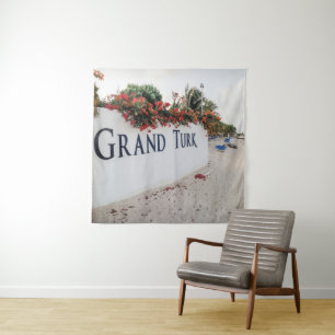 Grand Turk Beach Szene Wandteppich
