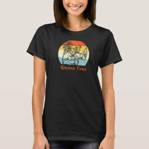 Grand Turk Turks & Caicos Vintag Pirate & Parrot T-Shirt