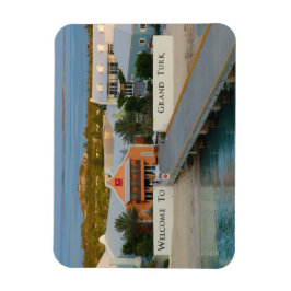 Grand Turk, Turks und Caicos, Hi-def-Fotografie Magnet