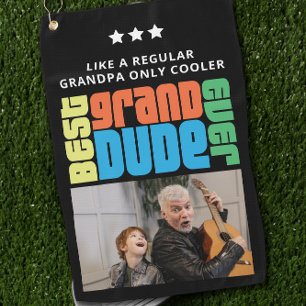 Grand Typ Großvater Foto Golfhandtuch