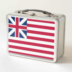 Grand Union, 1. USA-Flag der Kolonien Metall Brotdose