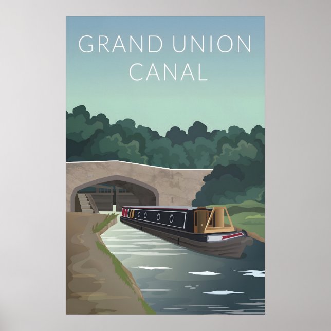 Grand Union Canal Travel Poster (Vorne)