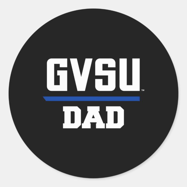 Grand Valley Gvsu Lakers Vater Runder Aufkleber (Vorderseite)