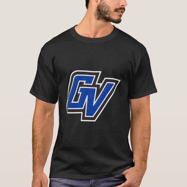 Grand Valley Staat Lakers Verlassen Brustsymbol T-Shirt (Vorderseite)