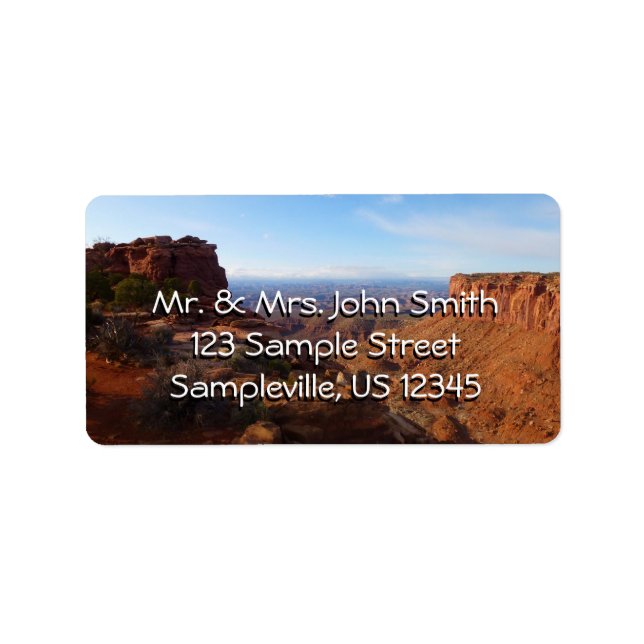 Grand View Point im Canyonlands National Park Adressaufkleber (Vorne)