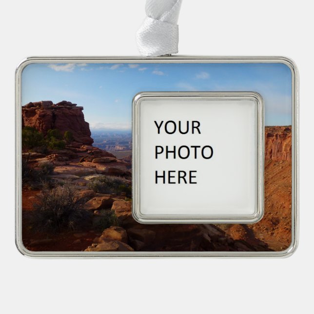 Grand View Point im Canyonlands National Park Rahmen-Ornament Silber (Vorderseite)