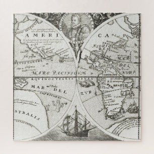 Grand Voyages Alte Antike Allgemeine Karte Welt Puzzle