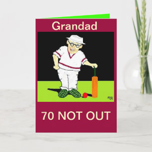 GRANDAD 70. BIRTHDAY CARD KARTE