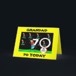 GRANDAD 70TH GOLFING BIRTHDAY CARD KARTE<br><div class="desc">eine weitere lustige Version von Grandads 70. Golftag Geburtstagskarte,  die jemals populär war,  legte ein Lächeln auf sein Gesicht mit dieser großartigen Karte von RJHARTWORKDESIGN</div>