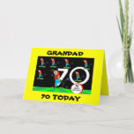 GRANDAD 70TH GOLFING BIRTHDAY CARD KARTE<br><div class="desc">eine weitere lustige Version von Grandads 70. Golftag Geburtstagskarte,  die jemals populär war,  legte ein Lächeln auf sein Gesicht mit dieser großartigen Karte von RJHARTWORKDESIGN</div>