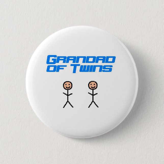 Grandad der Zwillinge Button (Vorderseite)