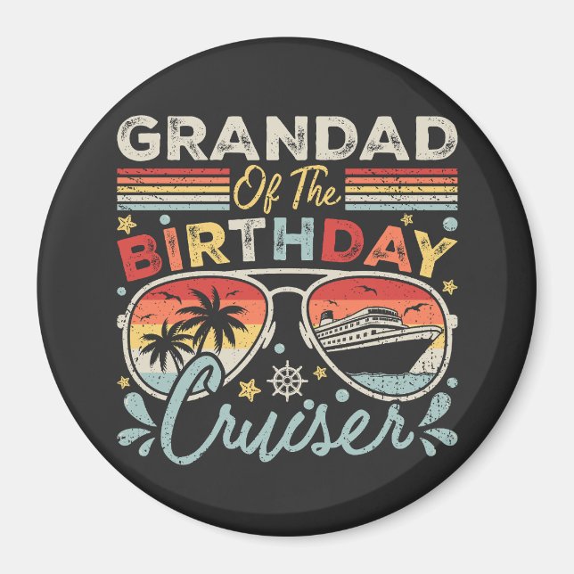 Grandad des Geburtstagskreises Magnet (Vorne)